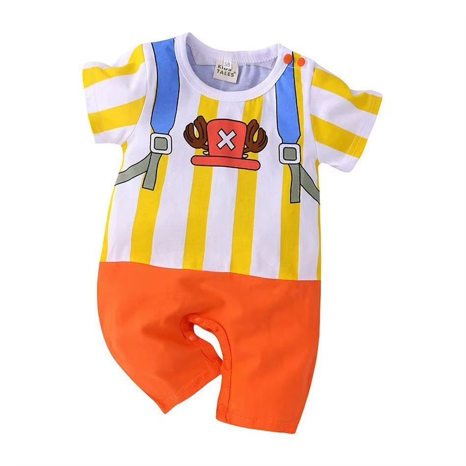 Baby Boy Clothes Toddler Romper Babysuit Newborn Anime Zoro Summer T-Shirt Climbing Clothes Infant Stuff Baby Clothing Pajamas